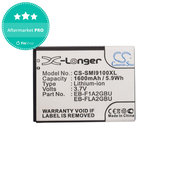 Akku batterie für Samsung i9100, Galaxy S II, 1600mAh, Li-Ion, 3.7V, EB-F1A2GBU, HQ