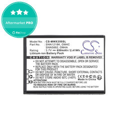 Akku batterie für Motorola Gleam +, 650mAh, Li-Ion, 3.7V, OM4A, OM4C, HQ