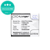 Batterie für Panasonic Kx-Tu150, Kx-Tu150exr, 1300mAh, Li-Ion, 3.7V, 454854AR, HQ