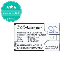 Batterie für Doro Primo 368, 1000mAh, Li-Ion, 3.7V, RCBNTC05, HQ