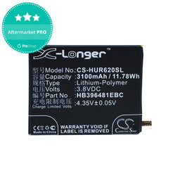 Batterie für Huawei Ascend Y6 2, Honor 5a, Huawei G7 Plus, 3100mAh, Li-Pol, 3.8V, HB396481EBC, HQ