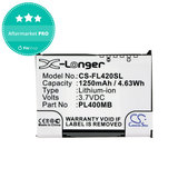 Batterie für Fujitsu Siemens Loox N560, N520, N500, 420, 410, 1250mAh, Li-Ion, 3.7V, PL400MB, HQ