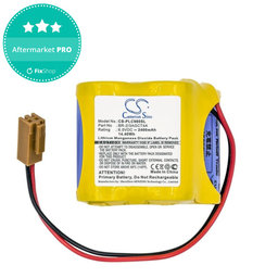 Batterie für Fanuc 18-T Series Programmable Logic, 2400mAh, Li-MnO2, 6V, BR-2/3AGCT4A, HQ