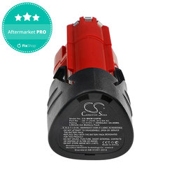 Akku batterie für Milwaukee C12, M12, 2000mAh, Li-Ion, 12V, 48-11-2440, HQ