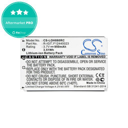 Akku batterie für Logitech Harmony 720, 780, 880, 890, 900, 950mAh, Li-Ion, 3.7V, R-IG7, HQ