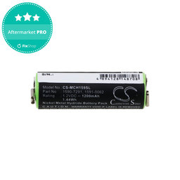 Akku batterie für Moser Chromini 1591, Ermila Bella 1590, 1200mAh, Ni-MH, 1.2V, 1590-7291, HQ