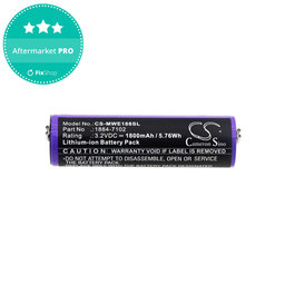 Akku batterie für Moser Ermila 1884, 1885, Wahl 1884 LI+PRO, Wahl Ermila 1884, 1885, 1800mAh, LiFePO4, 3.2V, -, HQ