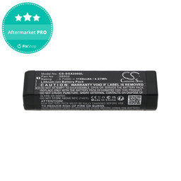 Batterie für Shure GLXD1, 2, MXW2, 1100mAh, Li-Ion, 3.7V, SB902, HQ