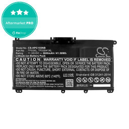 Akku batterie für HP Pavilion 14, 15, X360, 3600mAh, Li-Ion, 11.55V, TF03XL, HQ