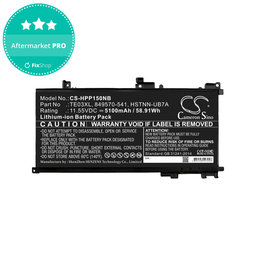 Batterie für HP Omen 15, Pavilion 15, WASD 15, 5100mAh, Li-Ion, 11.55V, TE03XL, HQ
