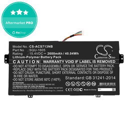 Akku batterie für Acer SF713-51, 2600mAh, Li-Pol, 15.4V, SQU-1605, HQ