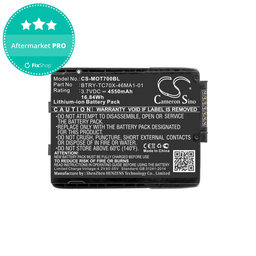 Batterie für Motorola TC70, Motorola TC75, 4550mAh, Li-Ion, 3.7V, 82-171249-01, HQ
