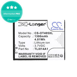 Akku batterie für Alcatel OneTouch Evolve, 1300mAh, Li-Ion, 3.7V, TLi014A1, HQ