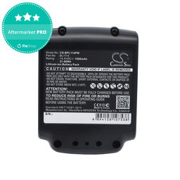 Akku batterie für Black & Decker ASL146BT12A, LBXR16, SSL20SB, 1500mAh, Li-Ion, 14.4V, BL1114, HQ