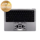 Oberer Tastaturrahmen für MacBook Pro 14", A3112 (2024), mit US-Tastatur und Akku, Space Black, 661-42518, Genuine Apple