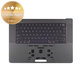 Oberer Tastaturrahmen für MacBook Pro 16", A3403 (2024), mit US-Tastatur und Akku, Space Black, 661-42823, Genuine Apple