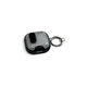 Silikonhülle mit Handy-Ständer und Karabiner für AirPods 4, Schwarz