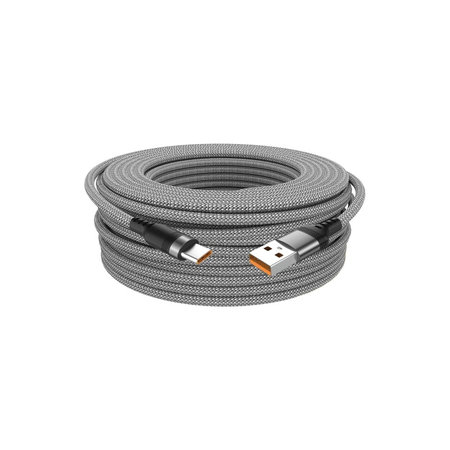 USB-C / USB-C Kabel, 6A, 1m, Grau