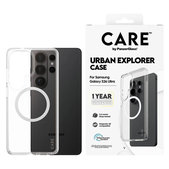 Hülle Urban Explorer mit weißem QI für Samsung Galaxy S26 Ultra, Transparent, PanzerGlass