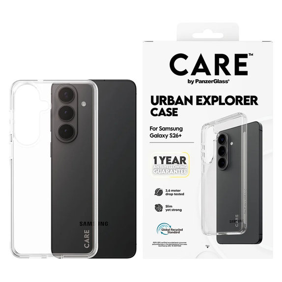 Hülle Urban Explorer für Samsung Galaxy S26+, Transaparentná, PanzerGlass