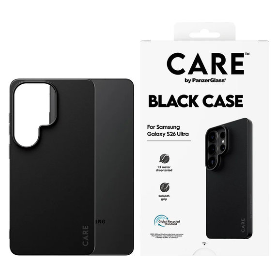 Hülle TPU für Samsung Galaxy S26 Ultra, Schwarz, PanzerGlass