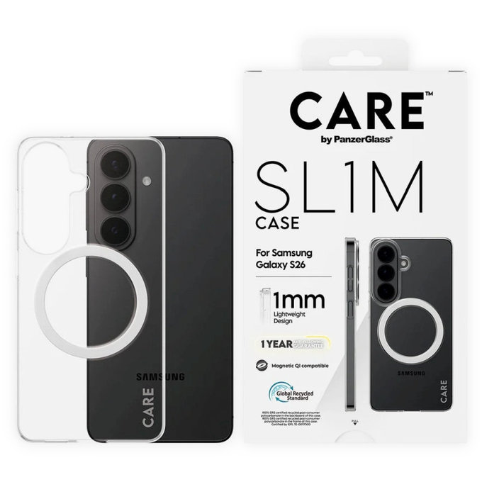 Hülle SL1M für Samsung S26, transparent, CARE