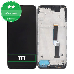 Motorola One Fusion Plus - LCD Display + Touchscreen Front Glas + Rahmen (Black) TFT