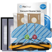 Ersatzteilset für Yeedi Vac 2 Pro (1x Hauptbürste, 2x Filter, 2x Seitenbürste, 2x Wischtuch, 2x Staubbeutel)