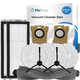 Ersatzteilset für Xiaomi Dreame L20 Ultra, X20 Pro, X20 Pro Plus (1x Hauptbürste, 2x Filter, 2x Seitenbürste – schwarz, 4x Wischtuch, 2x Staubbeutel)