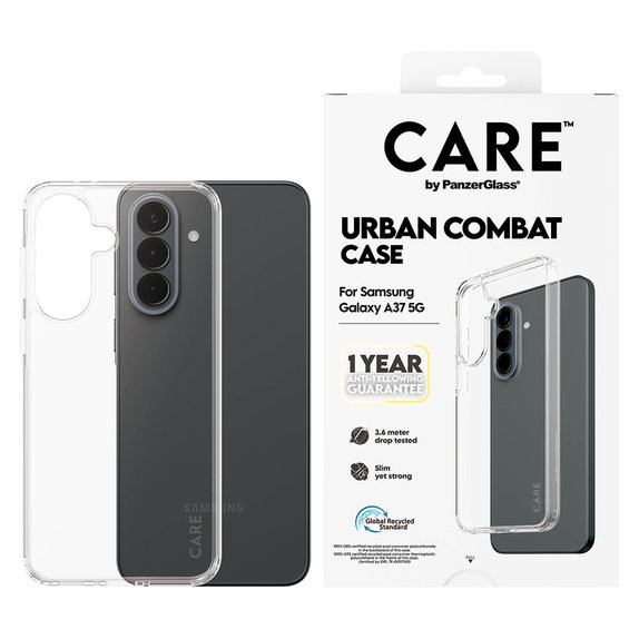 Hülle Urban Combat für Samsung Galaxy A37, Transparent, PanzerGlass