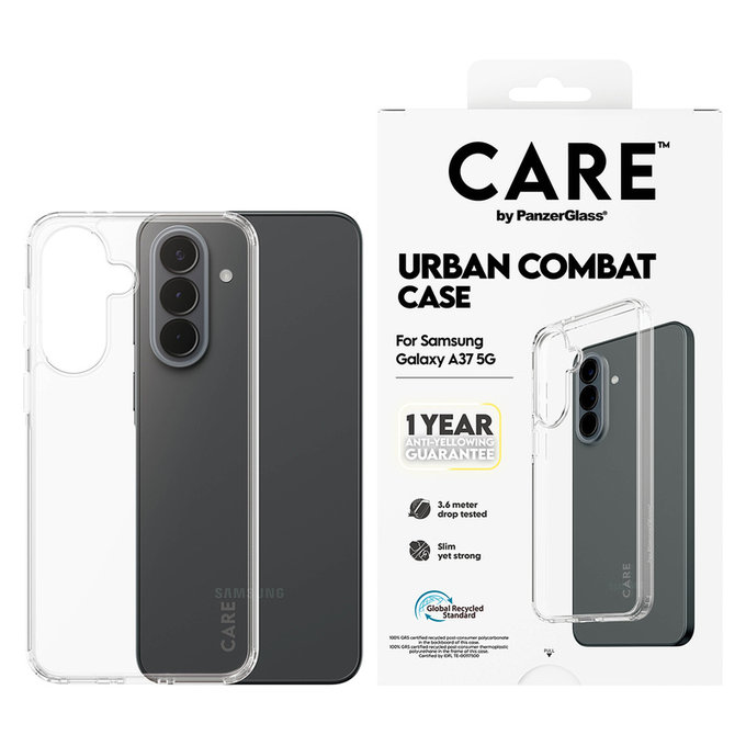 Hülle Urban Combat für Samsung Galaxy A37, Transparent, PanzerGlass