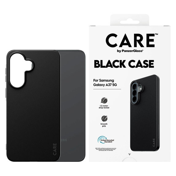 Hülle TPU für Samsung A37, schwarz, CARE