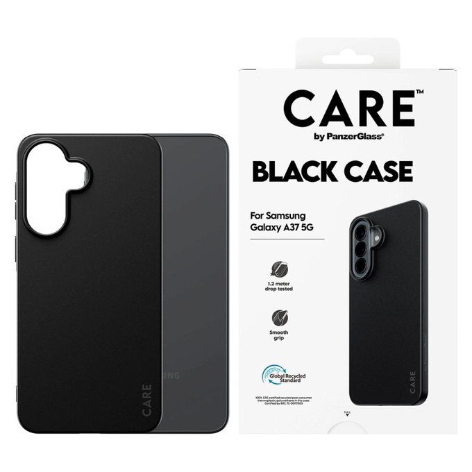 Hülle TPU für Samsung A37, schwarz, CARE