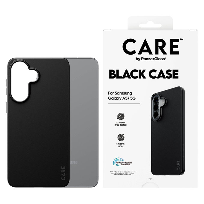 Hülle TPU für Samsung Galaxy A57, Schwarz, PanzerGlass