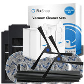 Ersatzteilset für Ecovacs Deebot X2 Omni (1x Hauptbürste, 2x Filter, 2x Seitenbürste, 4x Wischtuch, 2x Staubbeutel)