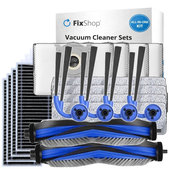 Ersatzteilset für Ecovacs Deebot X11 Pro, X11 (2x Hauptbürste, 4x Filter, 4x Seitenbürste, 4x Wischtuch, 4x Staubbeutel)