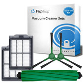 Ersatzteilset für iRobot Roomba Plus 405 Combo, 505 Combo (1x Hauptbürste, 2x Filter, 2x Seitenbürste)