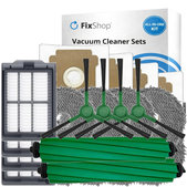 Ersatzteilset für iRobot Roomba Plus 405 Combo, 505 Combo (2x Hauptbürste, 4x Filter, 4x Seitenbürste, 8x Wischtuch, 4x Staubbeutel)