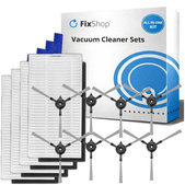 Ersatzteilset für Xiaomi Robot Vacuum E5 (4x Filter, 8x Seitenbürste)