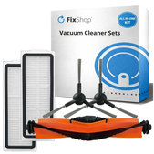 Ersatzteilset für Xiaomi Robot Vacuum X20 Max, X20 Pro (1x Hauptbürste, 2x Filter, 2x Seitenbürste)