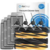 Ersatzteilset für Dreame X50 Ultra, L50 Ultra, L40s Ultra, L40s Pro Ultra, X50 Master, Mova V50 (2 Paare Hauptbürsten, 4x Filter, 4x Seitenbürste)