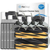 Ersatzteilset für Dreame X50 Ultra, L50 Ultra, L40s Ultra, L40s Pro Ultra, X50 Master, Mova V50 (2 Paare Hauptbürsten, 4x Filter, 4x Seitenbürste, 8x Wischtuch, 4x Staubbeutel)
