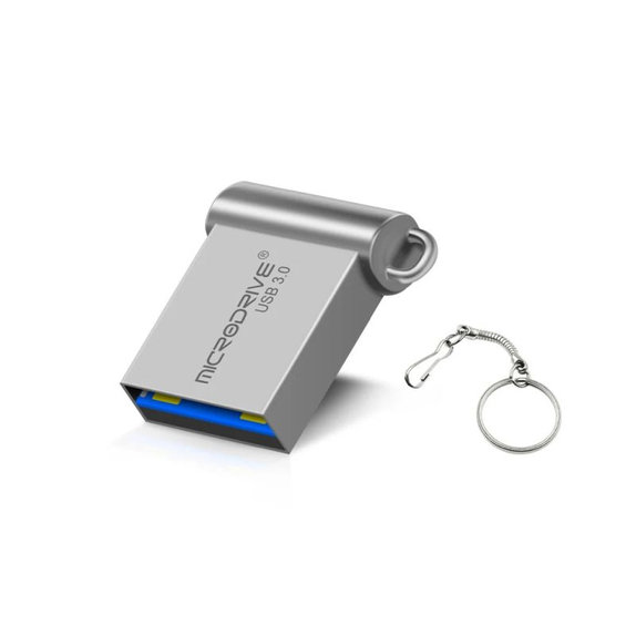 USB-Stick aus Metall, 64 GB, USB 3.0, silber
