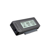 USB-C / USB 3.0 auf SATA Adapter für HDD/SSD mit Display, 12V/3A EU