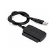 USB 2.0 auf IDE / SATA Adapter für 2,5" und 3,5" HDD/SSD, mit EU-Netzteil