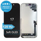 Display Soft OLED 120Hz für iPhone 17, Touchscreen-Glas mit Rahmen, DIAGNOSTIC