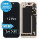 Display Soft OLED 120Hz für iPhone 17 Pro, Touchscreen-Glas mit Rahmen, DIAGNOSTIC