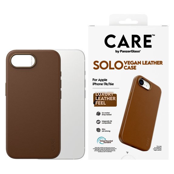 Hülle Solo für iPhone 17e/16e, Braun, PanzerGlass