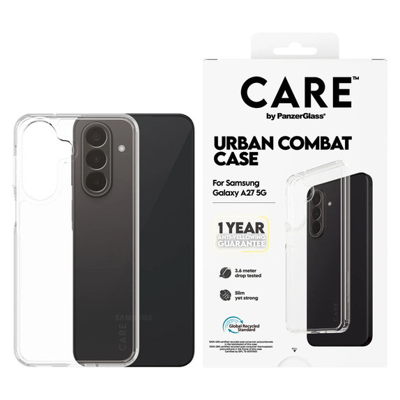 Hülle Urban Combat für Samsung Galaxy A27, Transparent, PanzerGlass