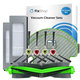 Ersatzteilset für iRobot Roomba Combo 1138, Ecovacs Deebot Ozmo 930 (1x Hauptbürste, 2x Filter, 2 Paare Seitenbürsten, 2x Wischpads)